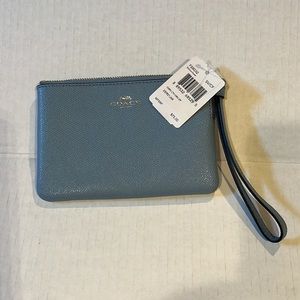 Coach Wristlet 6 inches X 4 inches Blue